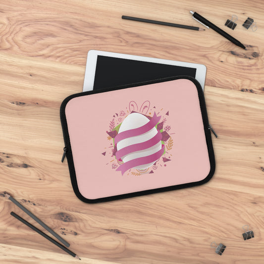 Easter Ribbon Egg Laptop Sleeve | Fun & Festive Holiday-Inspired Protective Case