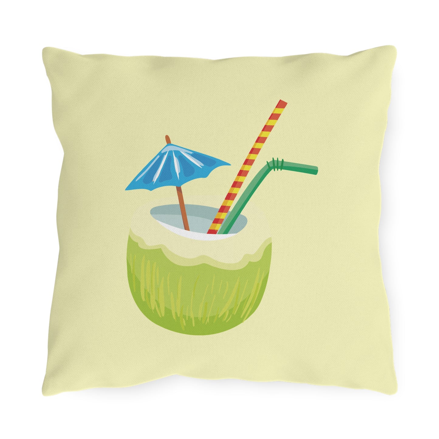 Ocean Breeze & Green Coconut | Outdoor Decorative Pillow