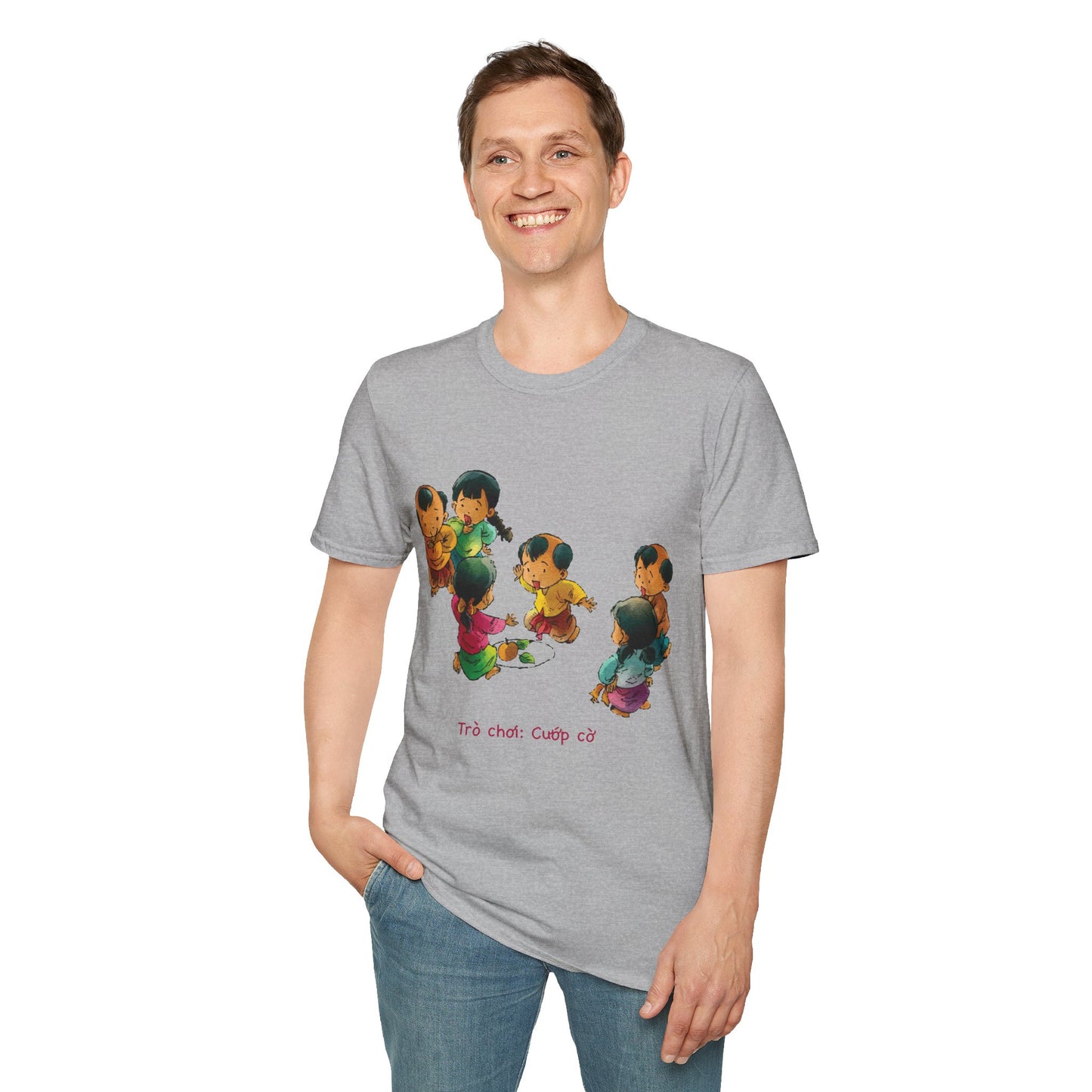 "Flag Snatching" Unisex T-Shirt | Vietnamese Childhood Nostalgia | Traditional Folk Game Graphic Tee