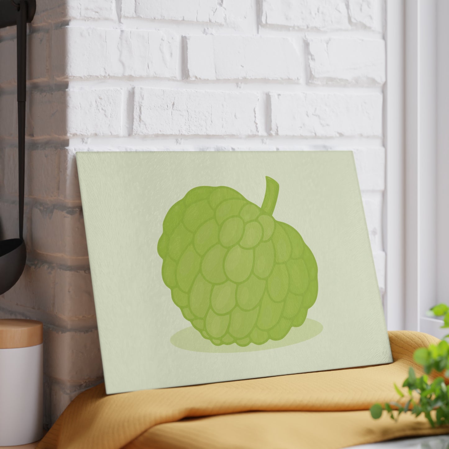 Custard Apple Glass Cutting Board | Nature Meets Minimalism