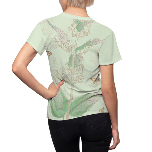 Nettle & Butterflies Tee | Whisper of Nature Elegance