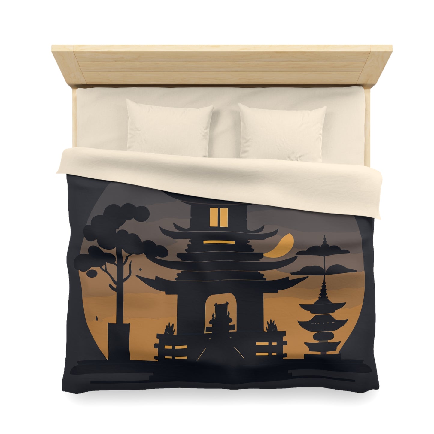 “Tibetan Light” Duvet Cover | A Sanctuary of Calm and Sleep