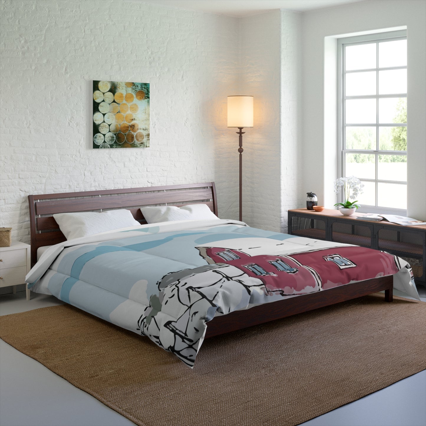 Luxury Comforter | Winter Cottage Serenity