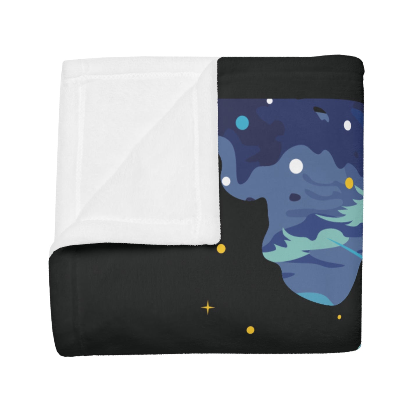 Art Plush Fleece Blanket | The Girl and the Waterfall Moment