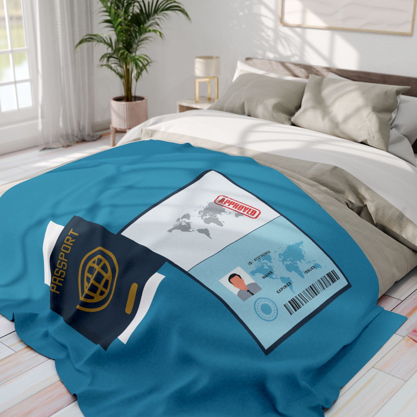 Dream Passport Blanket | Cozy Comfort for Travel Lovers