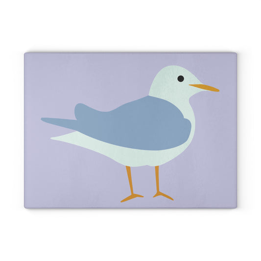 Glass Cutting Board | Moorhen Bird | Elegant & Hygienic