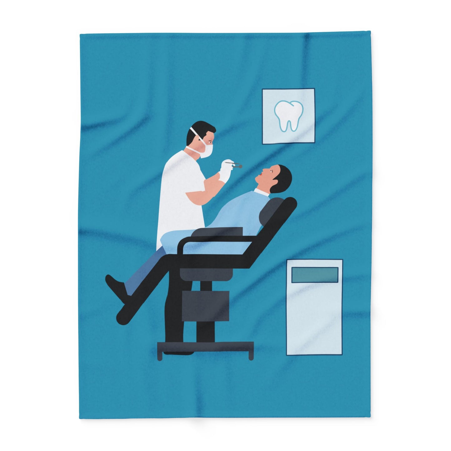 “Smiles & Comfort” Arctic Fleece Blanket | Dentist-Inspired Design