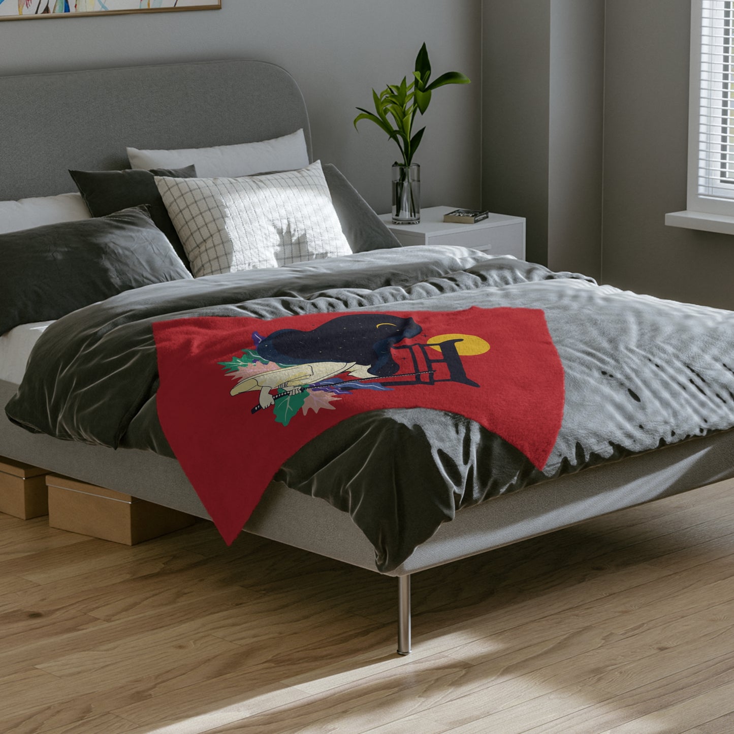 Torii Tranquility Blanket | Japanese Elegance in Every Thread