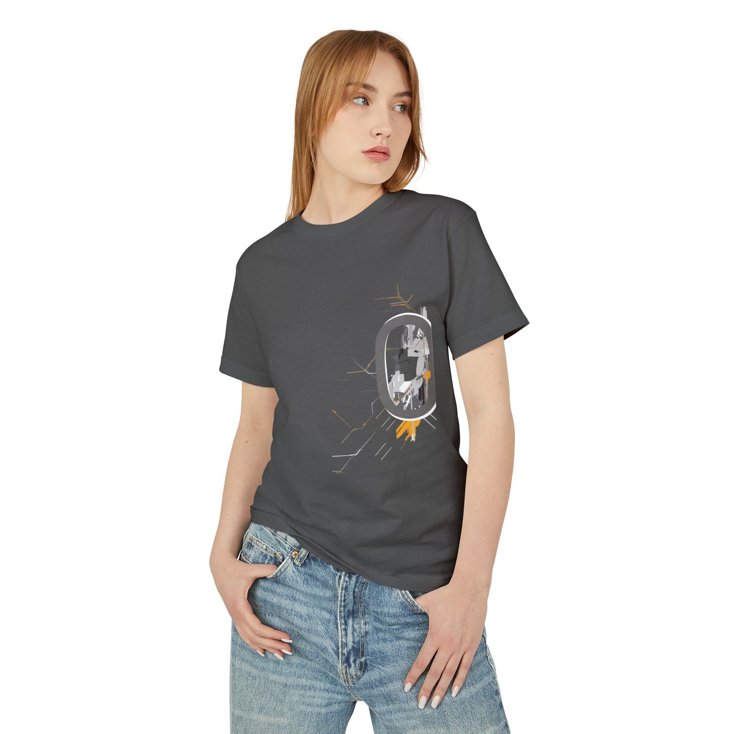 Artistic T-Shirt | Unique Geometric Machine Design