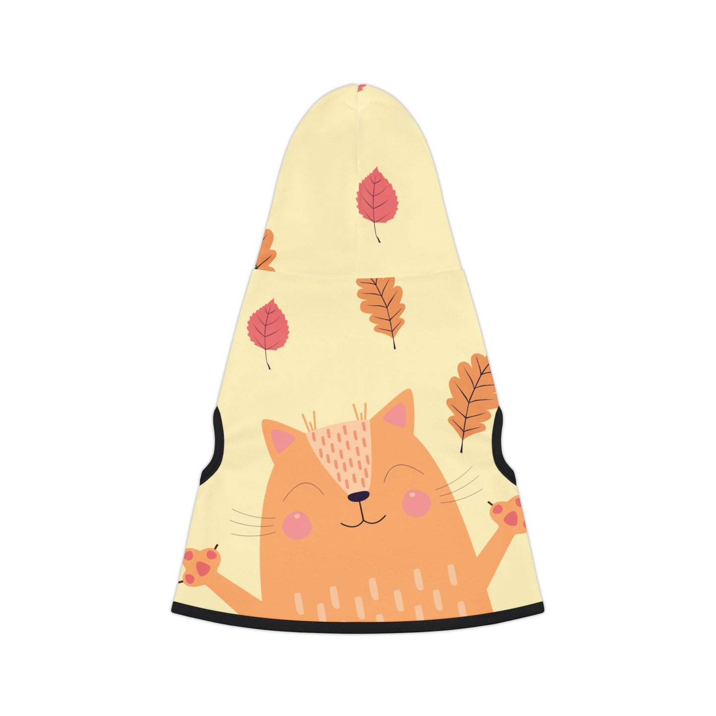 Pet Hoodie | Autumn Cat and Falling Leaves