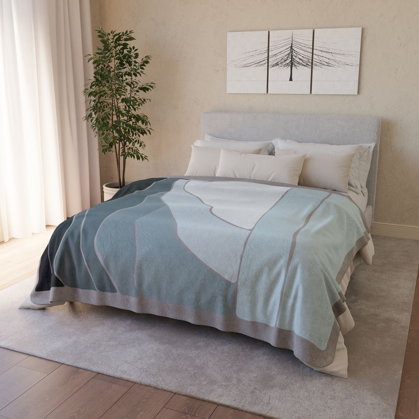 “Midnight Sky” Sherpa Blanket | Wrapped in Stillness