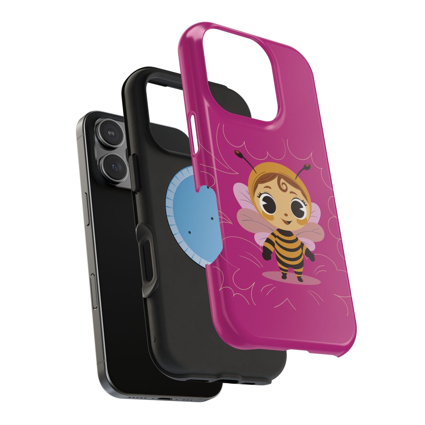 “Little Bee Buddy” Magnetic Tough Phone Case | Cute, Tough & MagSafe Ready
