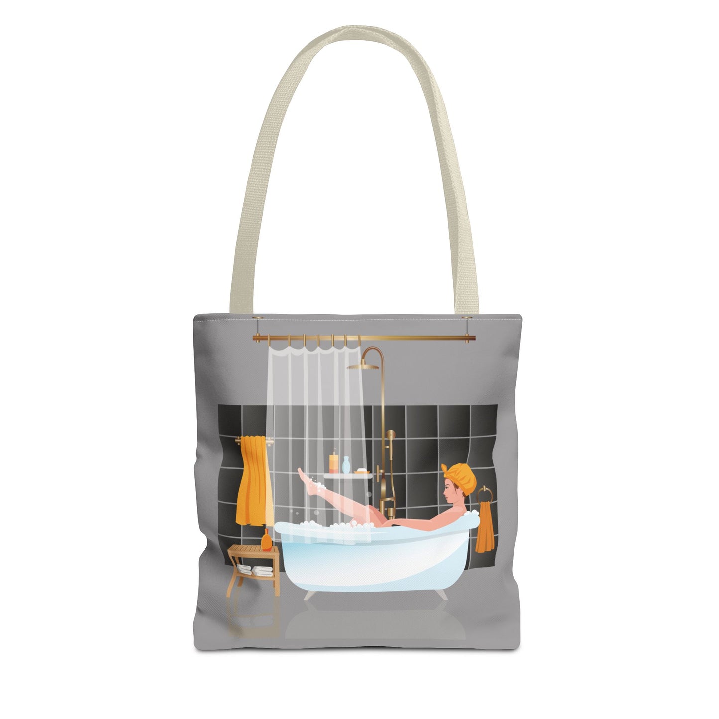 Artistic Tote Bag | Girl in Bathtub | Relaxing & Stylish Accessory