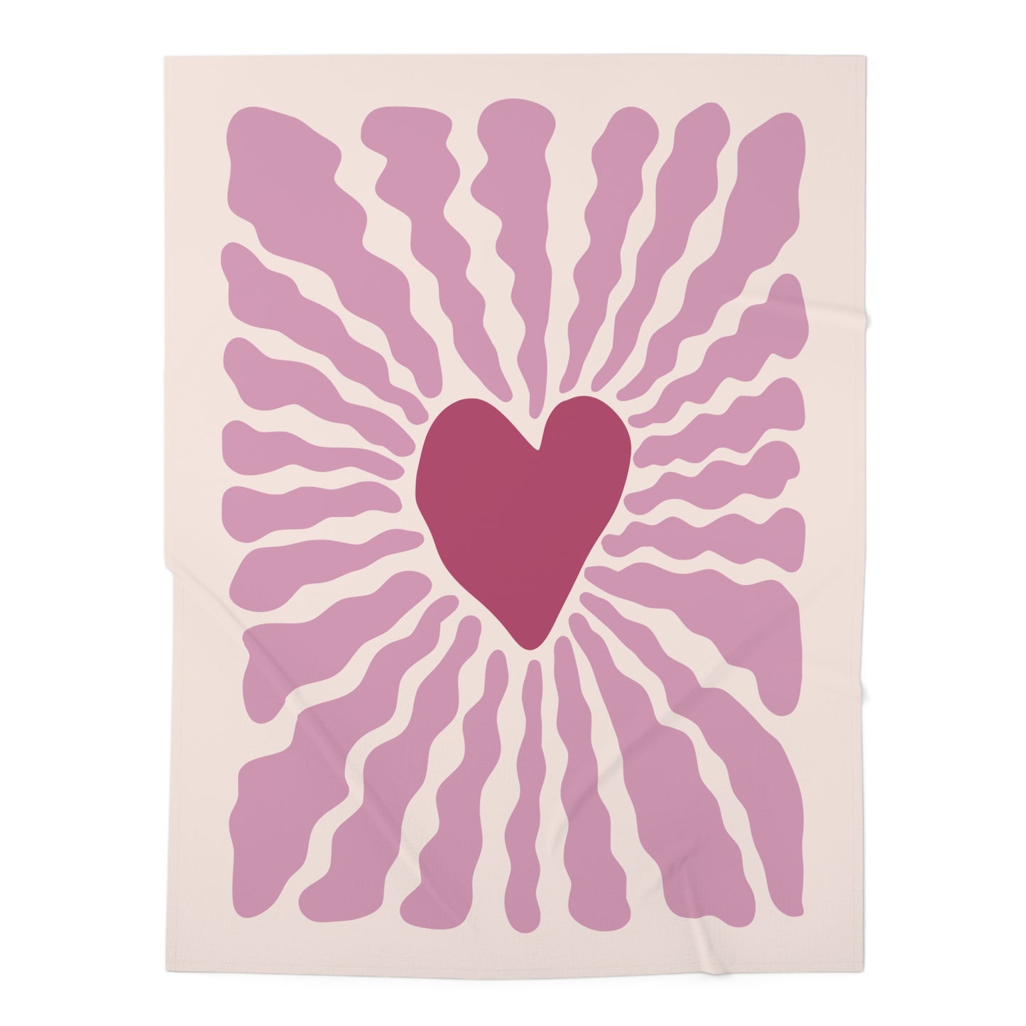 “Floral Heart” Baby Swaddle | Sweet Luxury for Your Little One