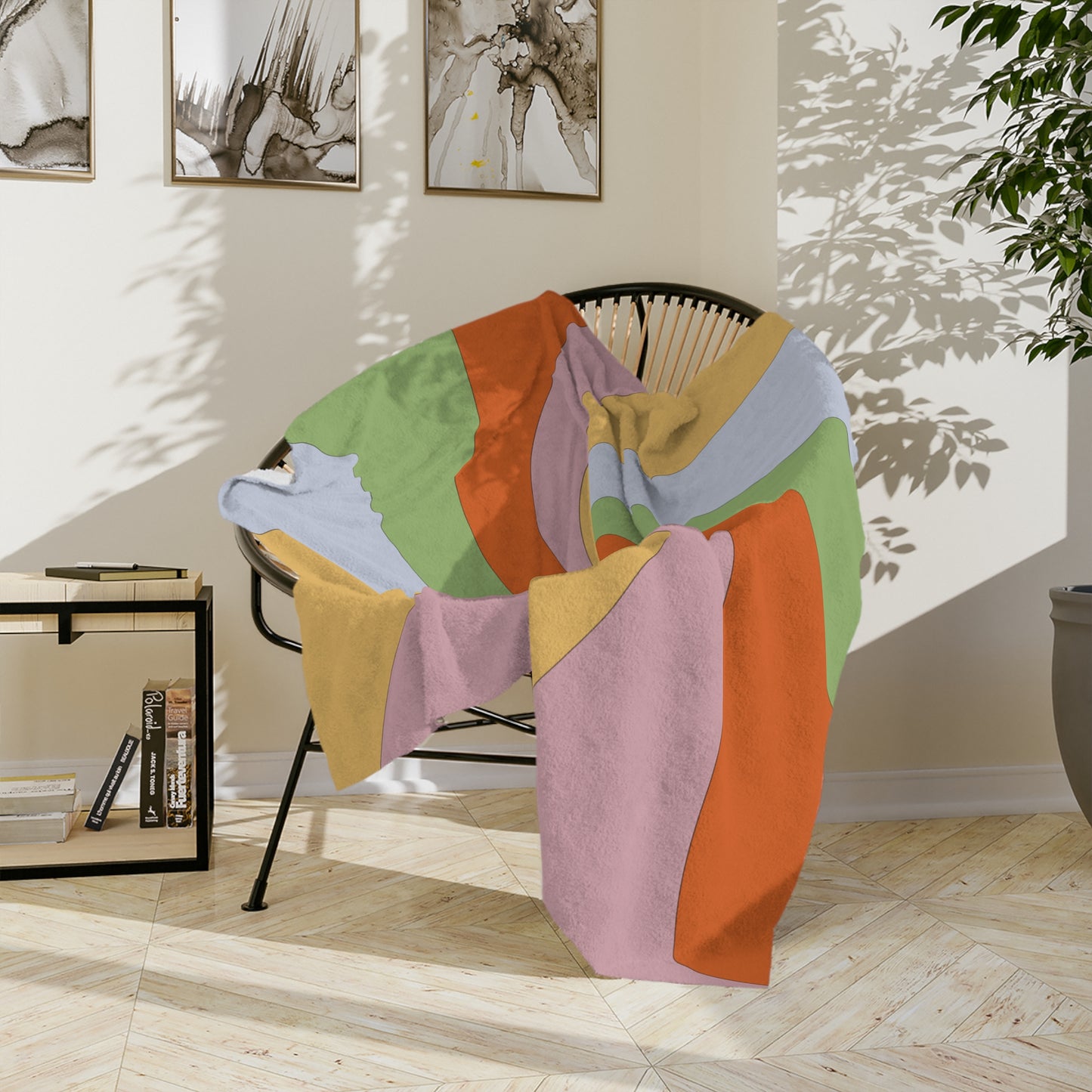 Illusion Luxe Throw - Colorful Velveteen Microfiber Blanket