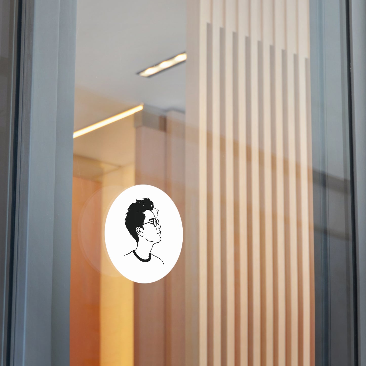 Round Sticker | Portrait of a Boy