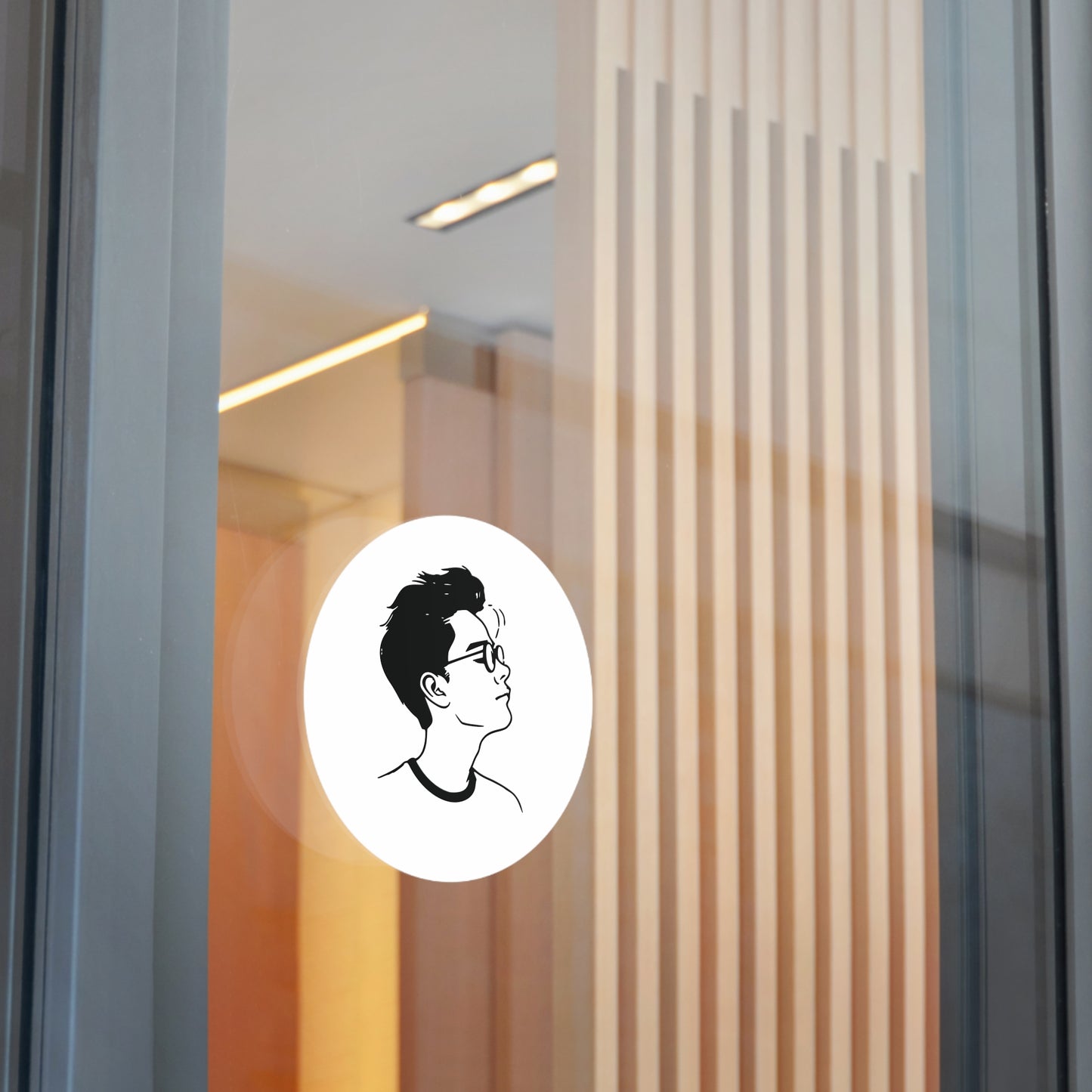 Round Sticker | Portrait of a Boy