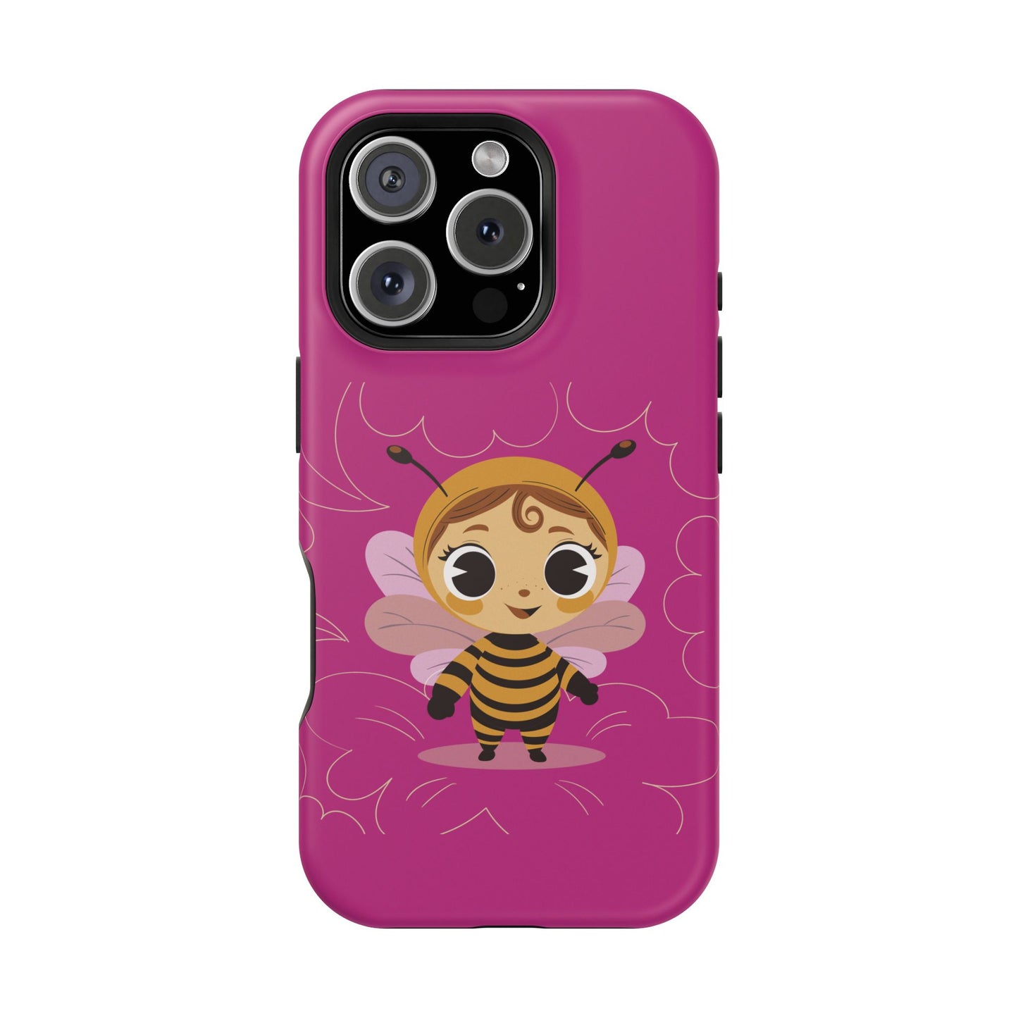 “Little Bee Buddy” Magnetic Tough Phone Case | Cute, Tough & MagSafe Ready