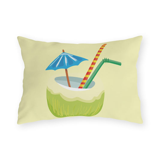 Ocean Breeze & Green Coconut | Outdoor Decorative Pillow