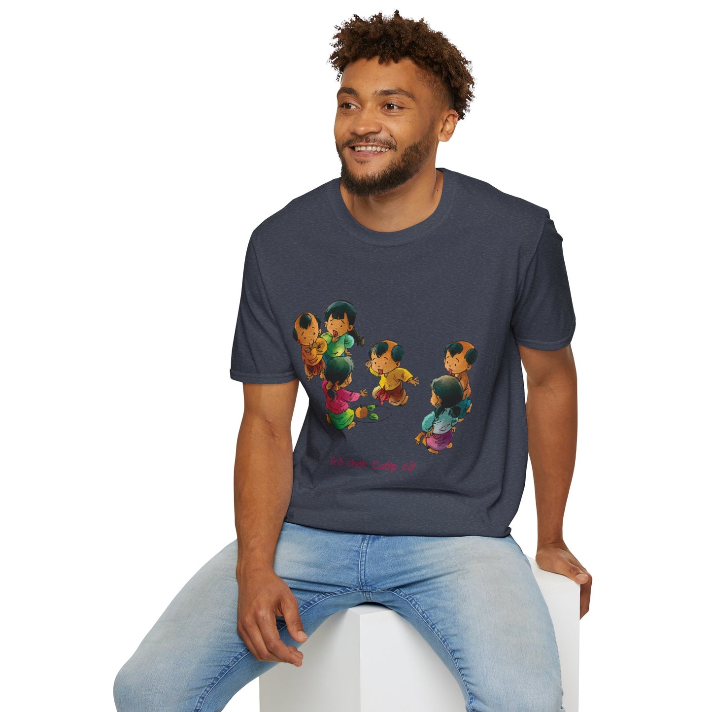 "Flag Snatching" Unisex T-Shirt | Vietnamese Childhood Nostalgia | Traditional Folk Game Graphic Tee