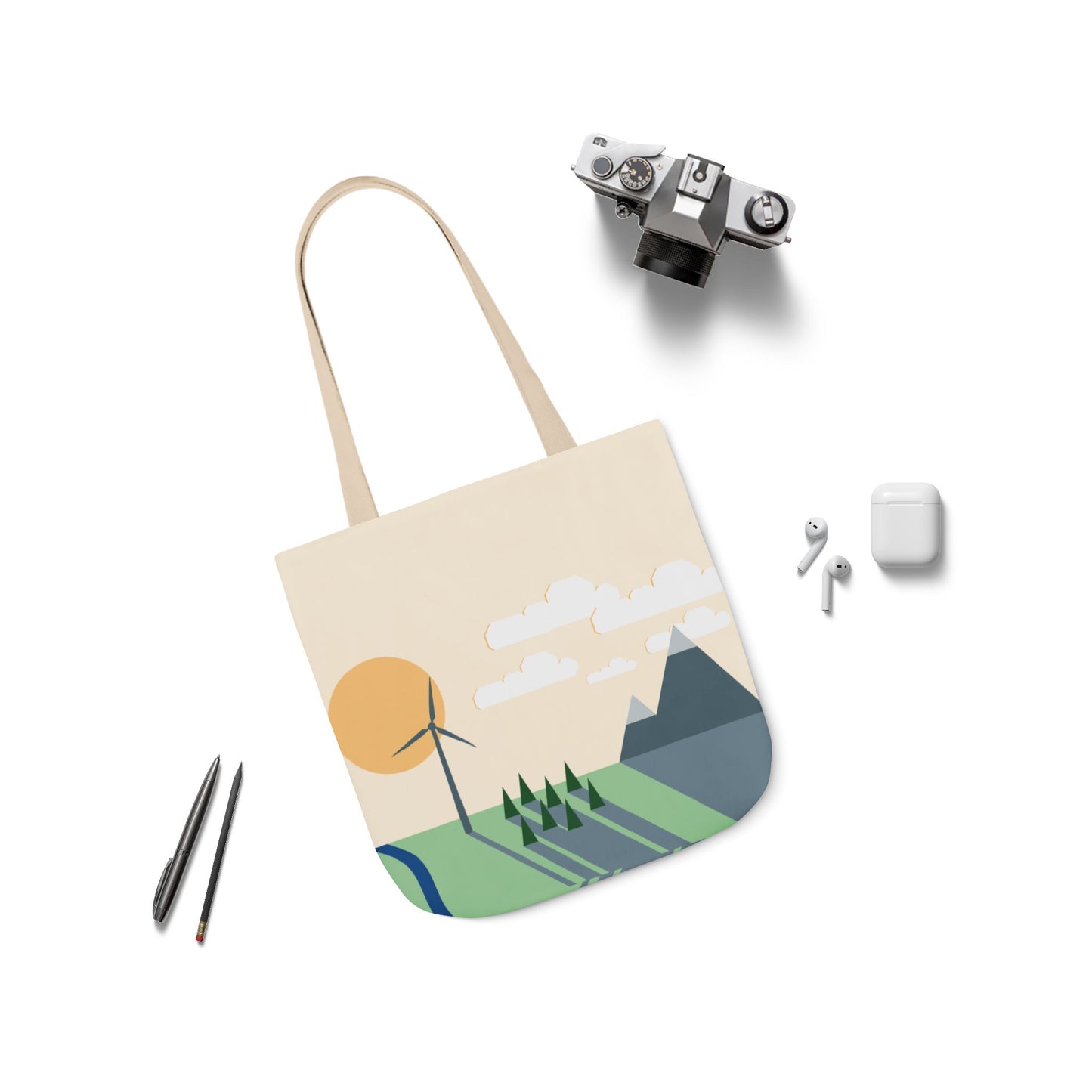 Canvas Tote Bag | Wind Energy Eco-Friendly Fashion
