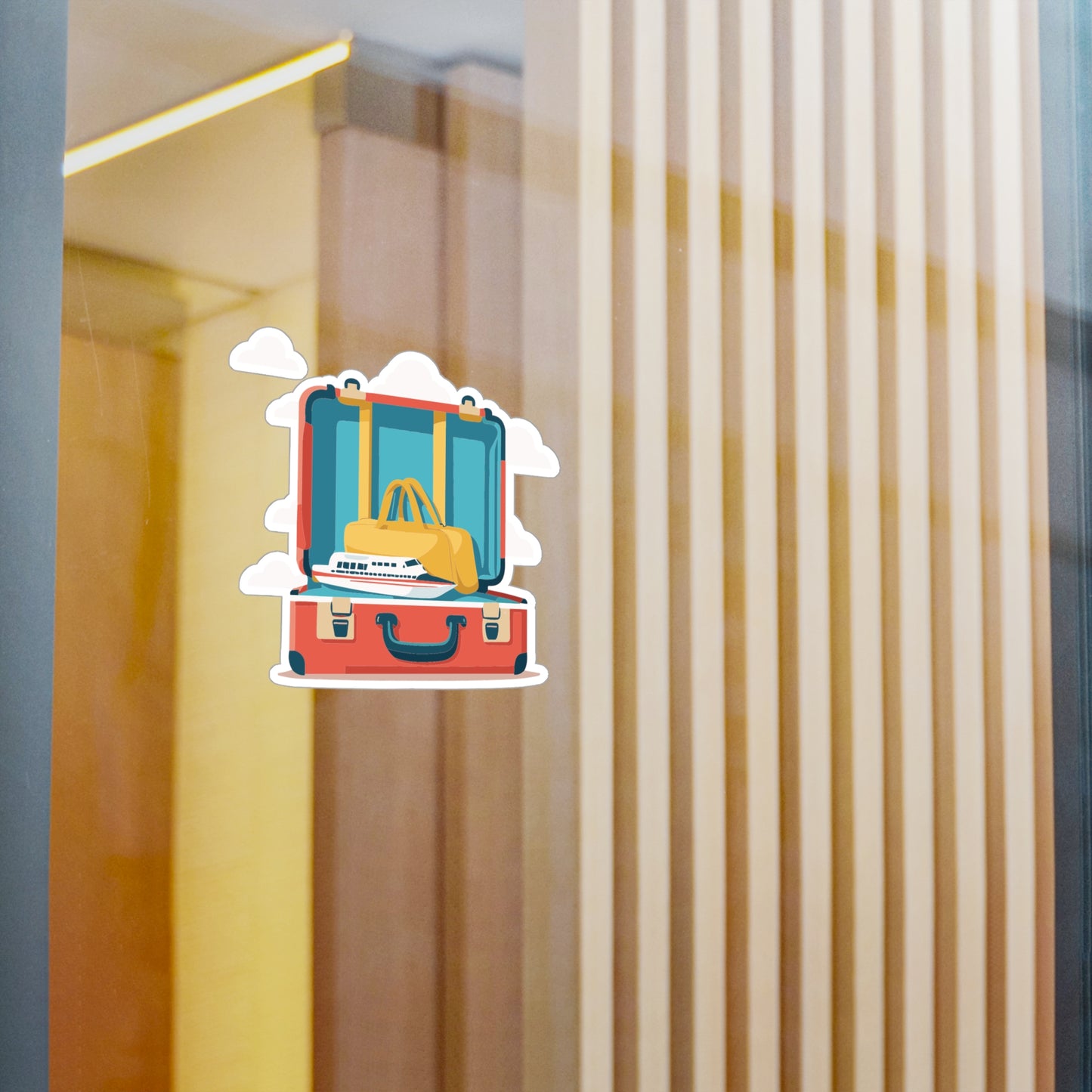 Travel Vibes Luggage Sticker | Minimal & Fun Vinyl Decal