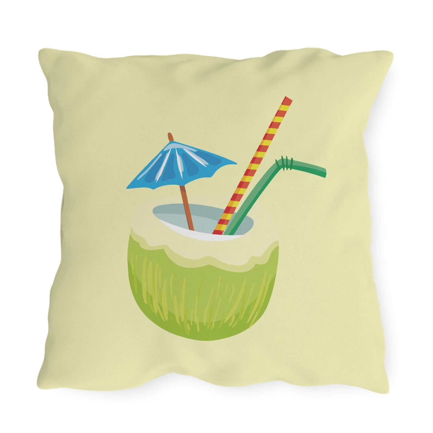 Ocean Breeze & Green Coconut | Outdoor Decorative Pillow