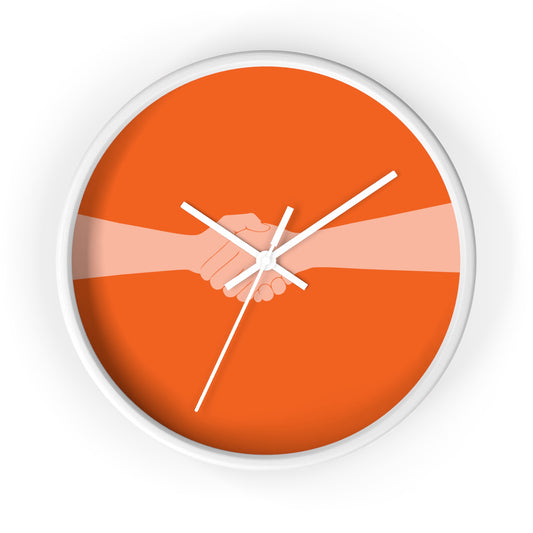 “Orange Connection” Wall Clock | A Symbol of Togetherness