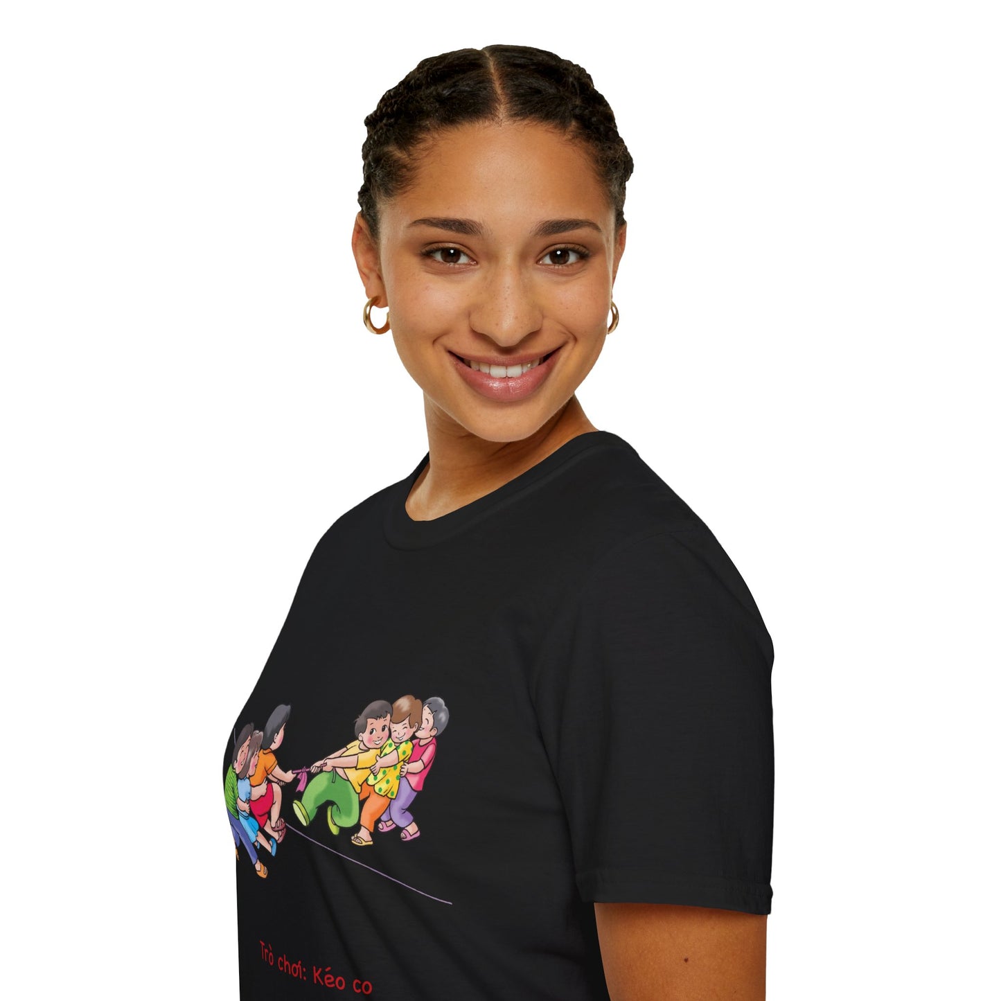 Unisex Softstyle Tee – "Keo Co" | Traditional Vietnamese Tug of War Game