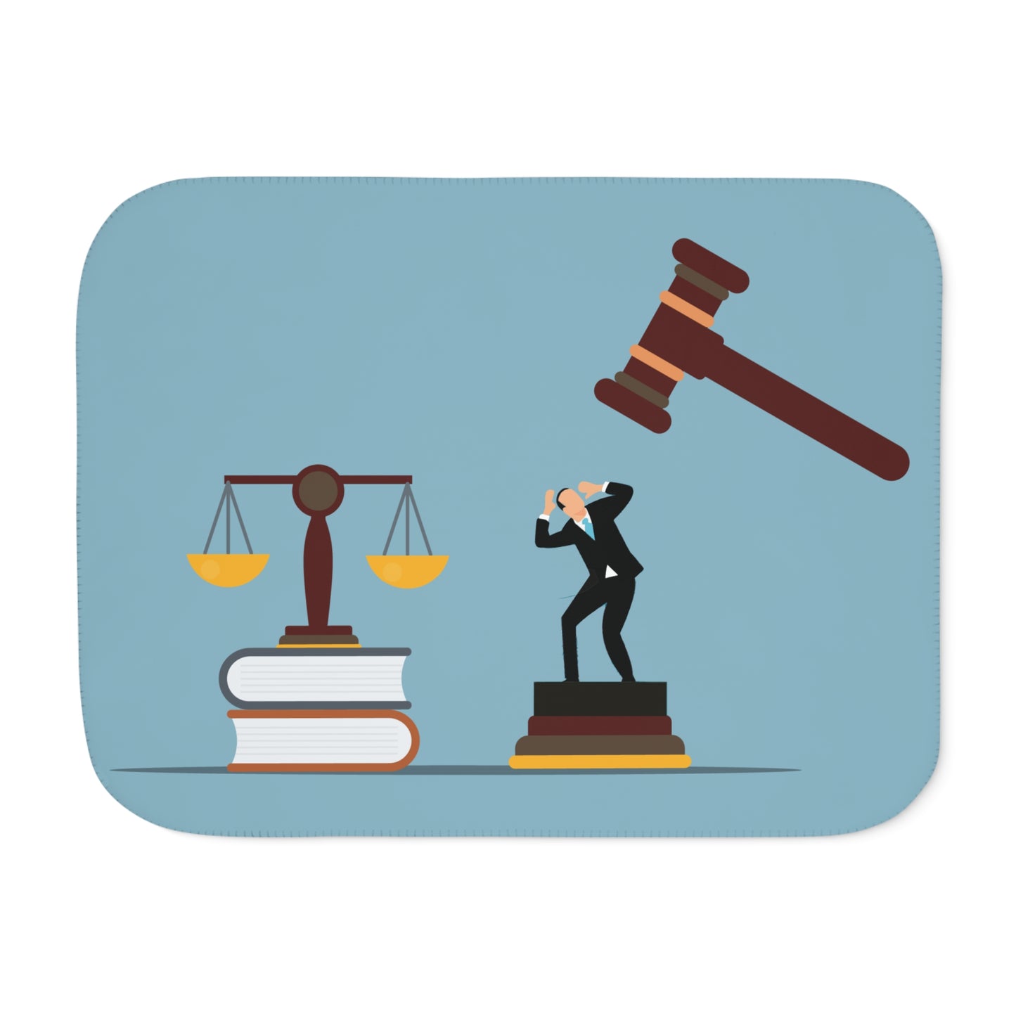 "Final Judgment" Sherpa Blanket | The Art of Justice and Reflection