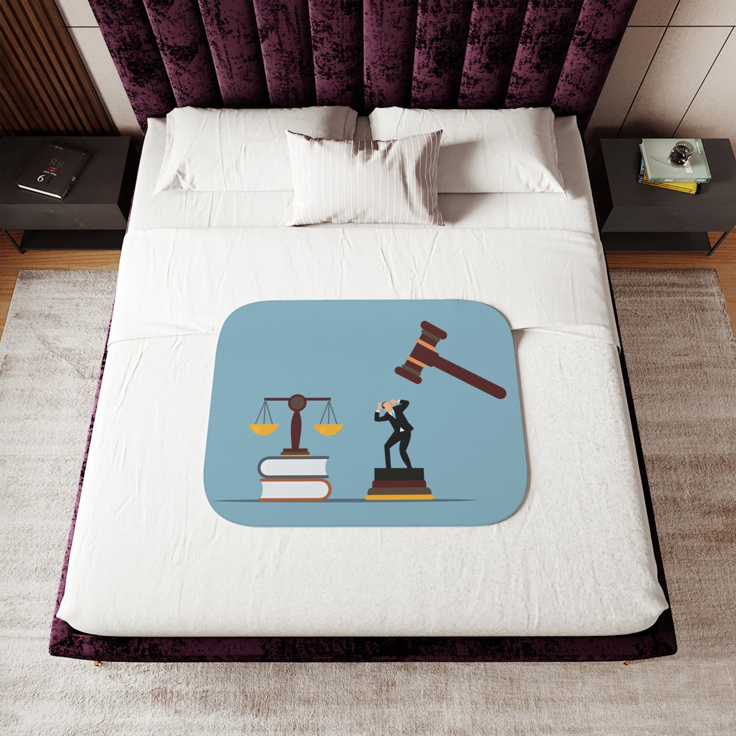 "Final Judgment" Sherpa Blanket | The Art of Justice and Reflection