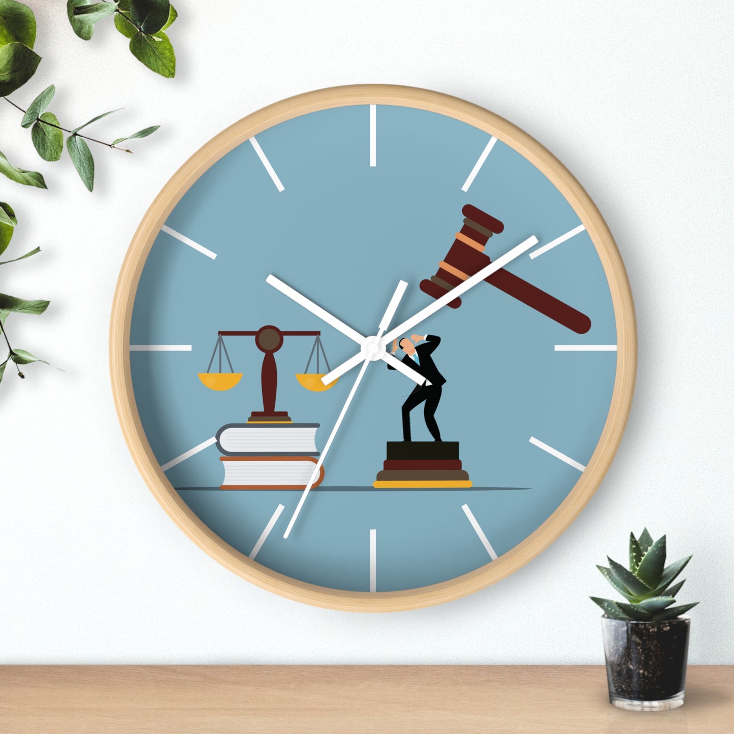 “Final Judgment” Wall Clock | The Art of Time and Justice