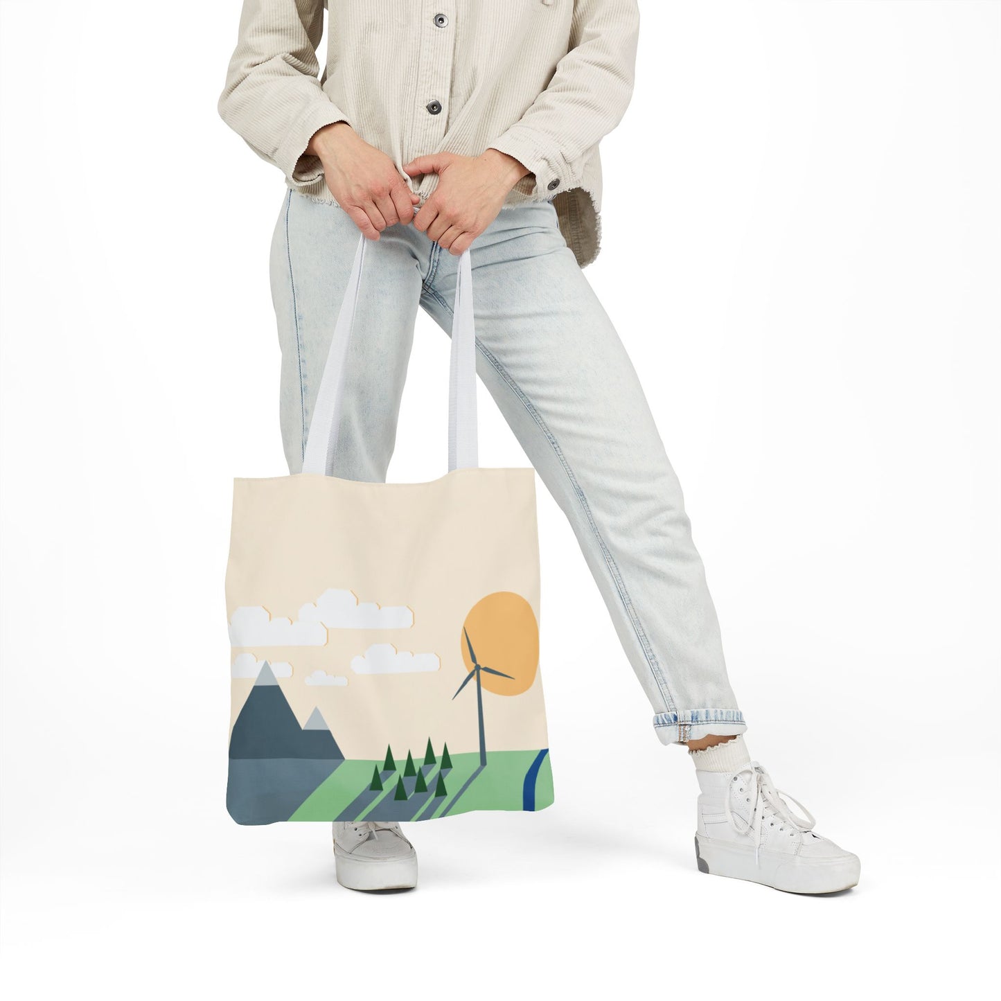 Canvas Tote Bag | Wind Energy Eco-Friendly Fashion