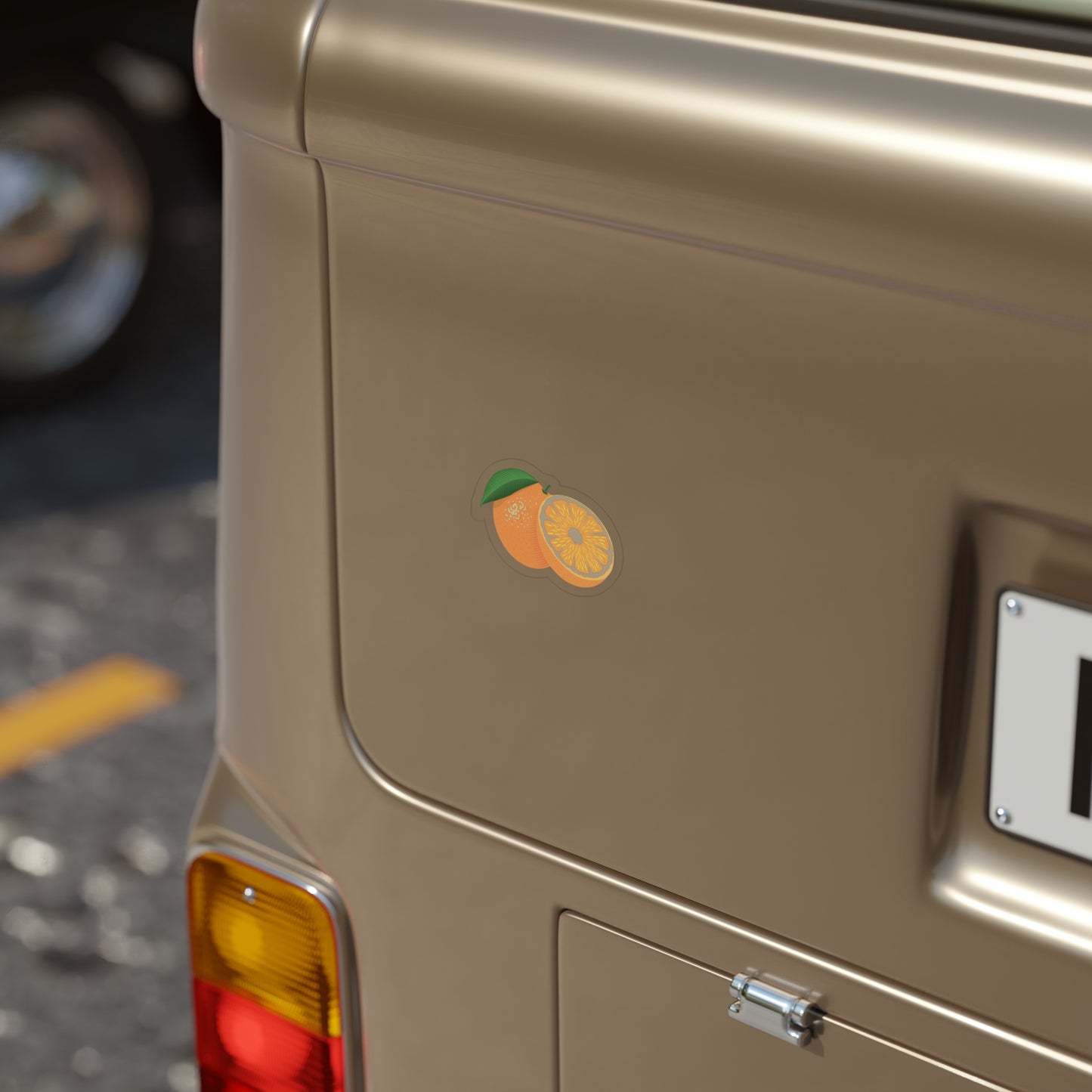 “Juicy Slice” Transparent Outdoor Sticker | Fun Meets Freshness