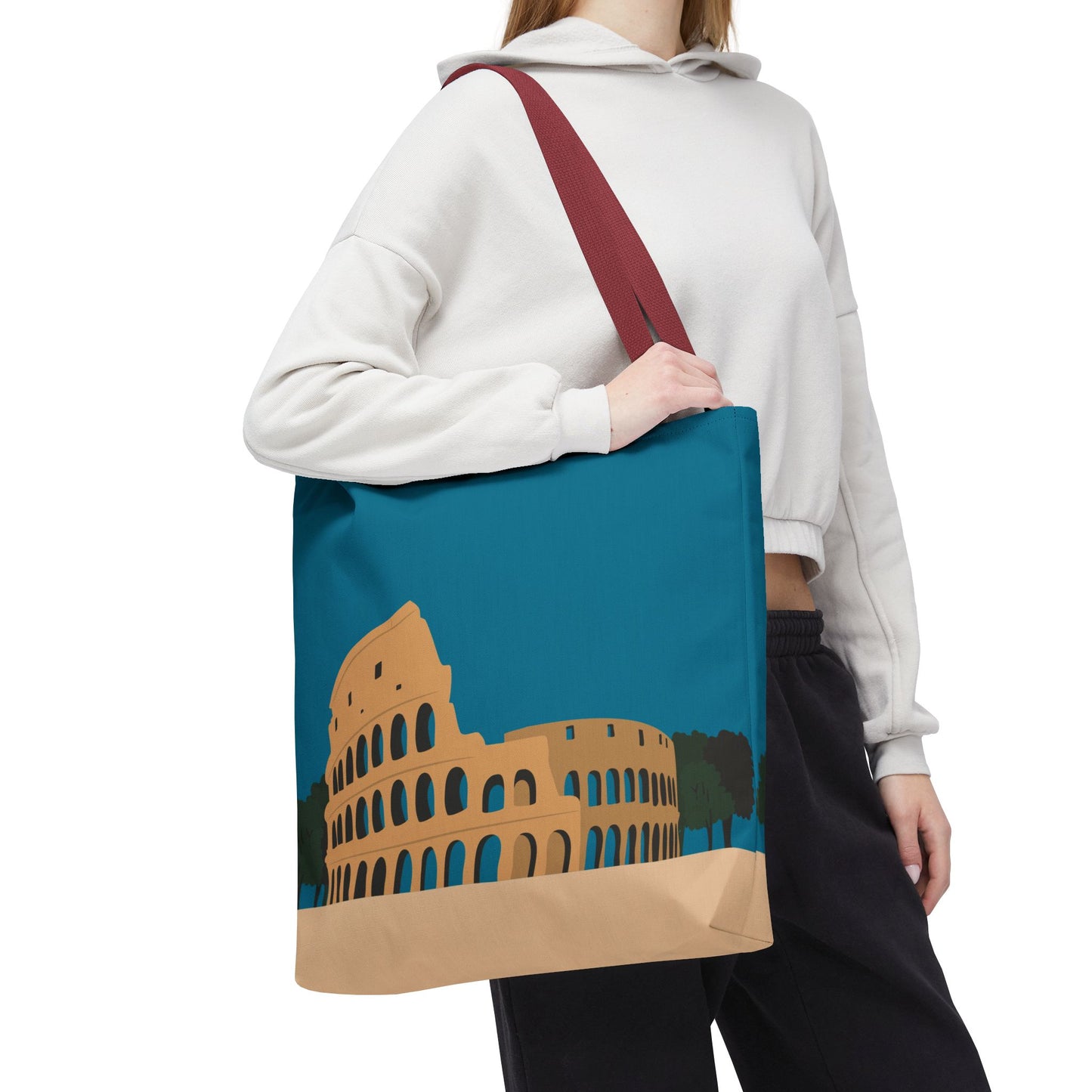 Vibrant Colosseum Tote | European Style | Urban Statement Piece