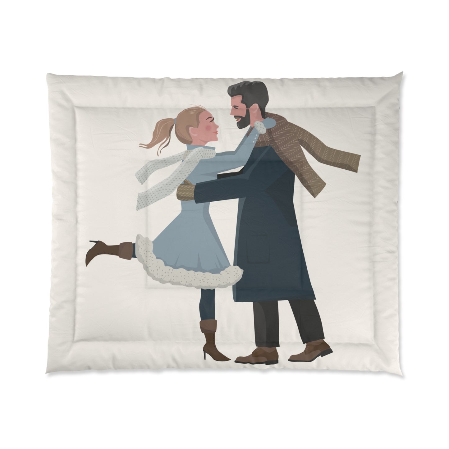 Couple in Love Comforter | Cozy Romantic Warmth