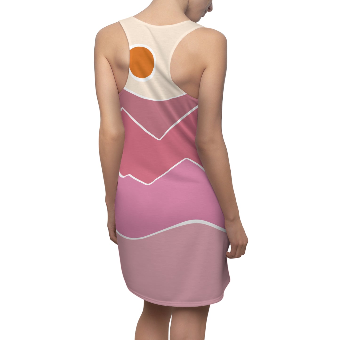 Luxury Racerback Bodycon Dress | Pink Natural Serenity
