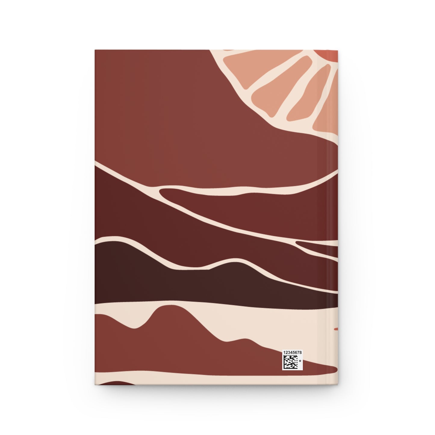 Solrise Journal | Minimalist Hardcover Notebook with Abstract Sun & Mountain Design