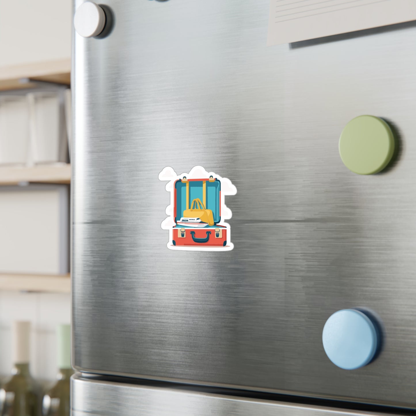 Travel Vibes Luggage Sticker | Minimal & Fun Vinyl Decal