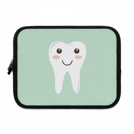 Cute Cartoon Tooth | Fun Laptop Sleeve for Creative Minds & Positive Smiles
