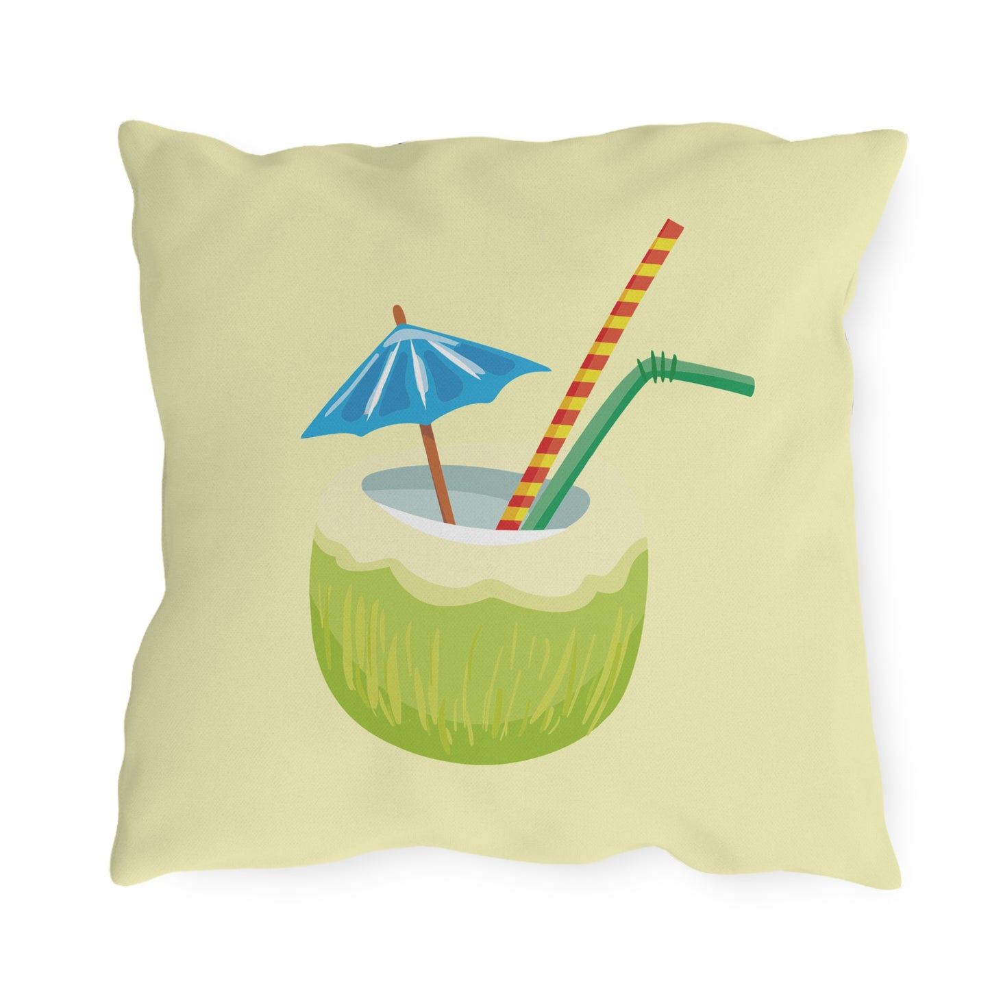 Ocean Breeze & Green Coconut | Outdoor Decorative Pillow