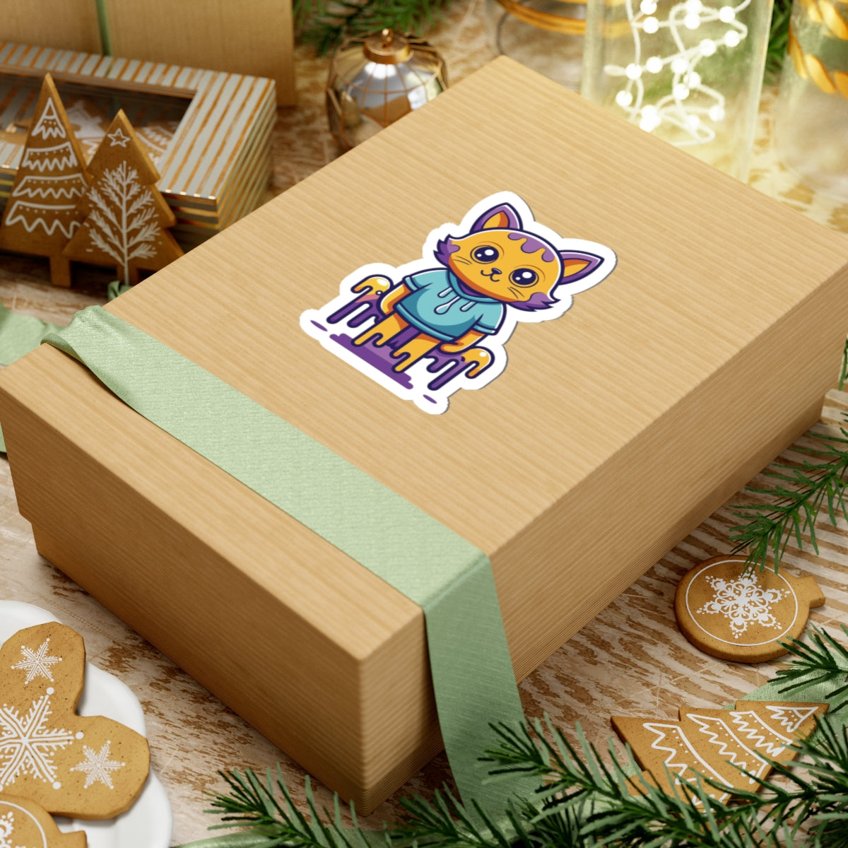 "Lazy Cat" Sticker | Stick Some Cuteness On Everything!