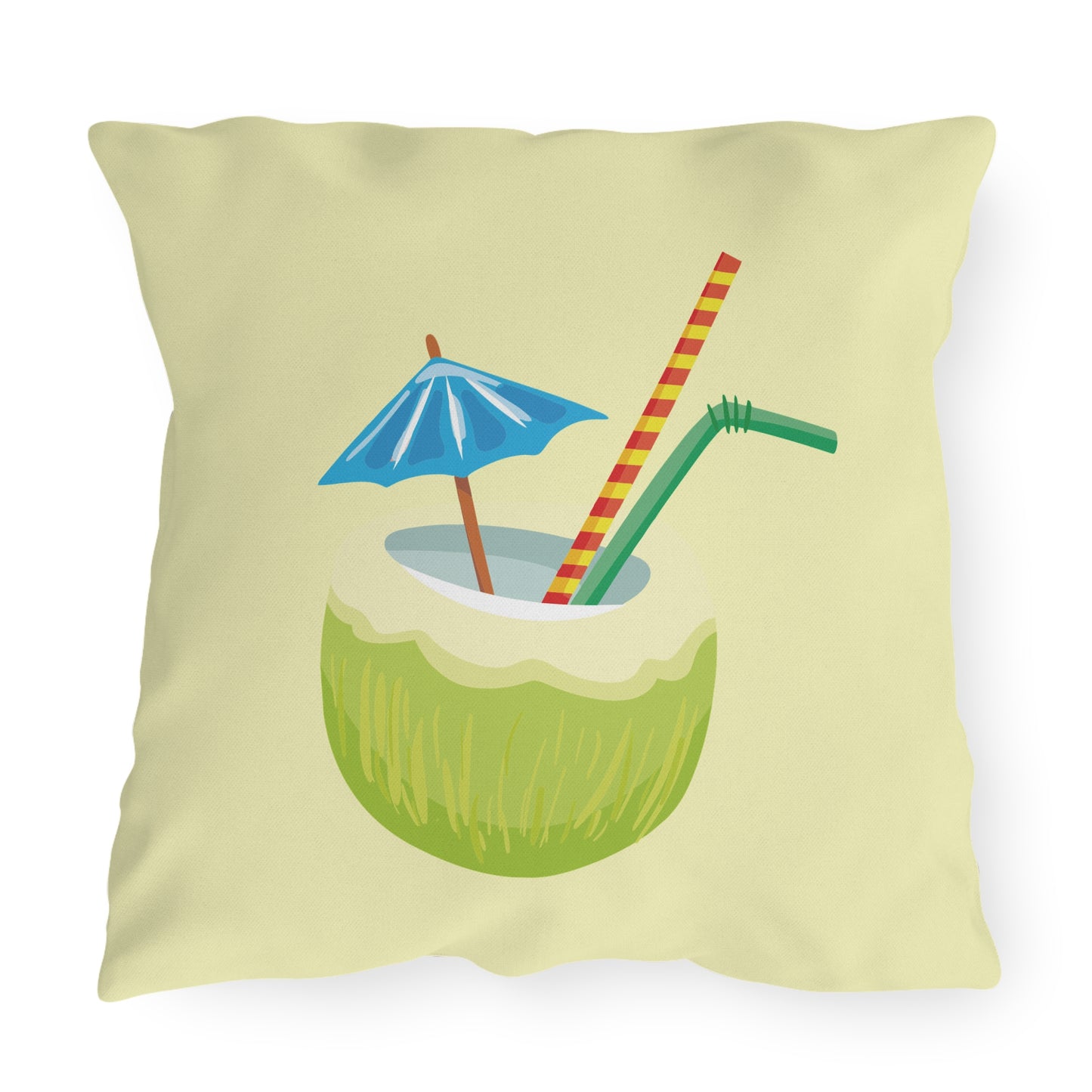 Ocean Breeze & Green Coconut | Outdoor Decorative Pillow