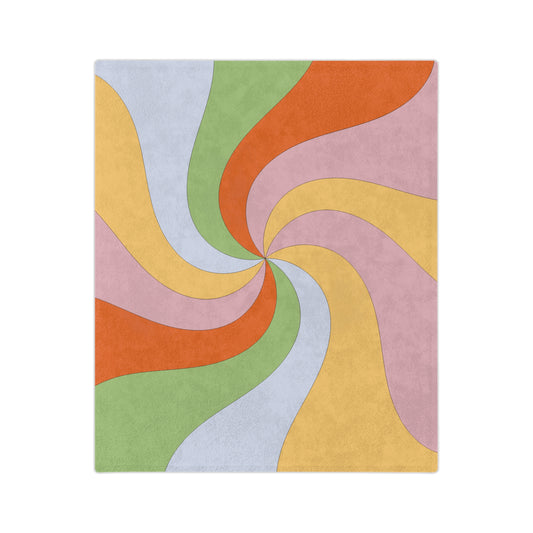 Illusion Luxe Throw | Colorful Velveteen Microfiber Blanket