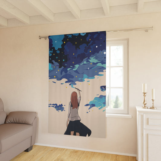 “Painting the Sky” Curtain | A Dream Hanging in the Light
