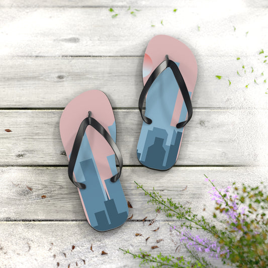 Urban Flip-Flops | 2D City Building Design | Bold Style in Every Step