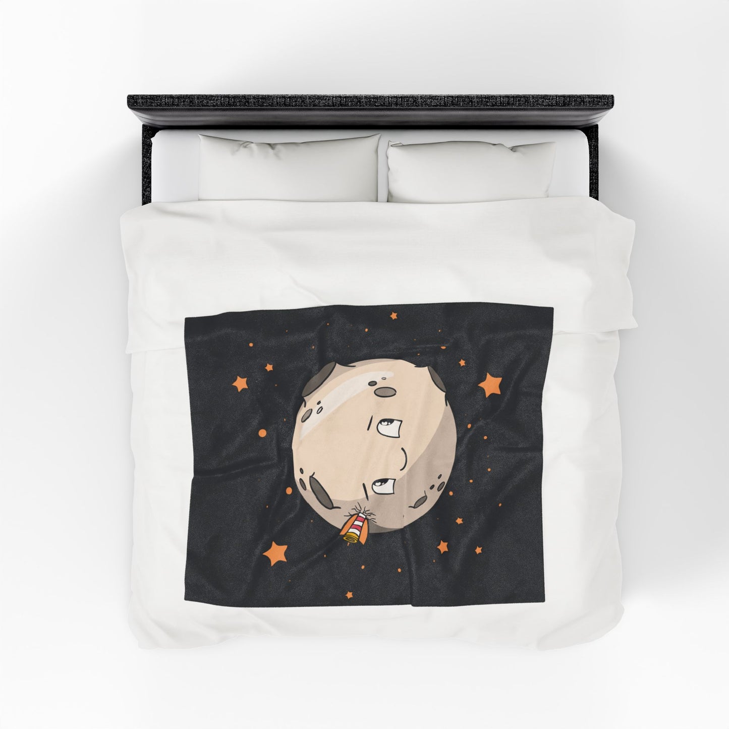 “Silent Galaxy” Plush Blanket | Moonlight Wrapped in Velvet Stillness