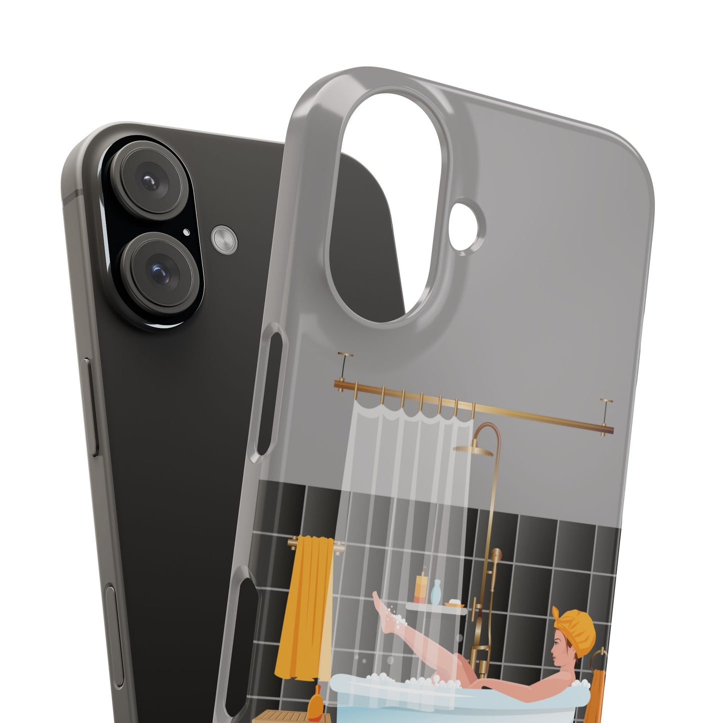 Slim Phone Case | Girl in Bathtub | Elegant & Artistic