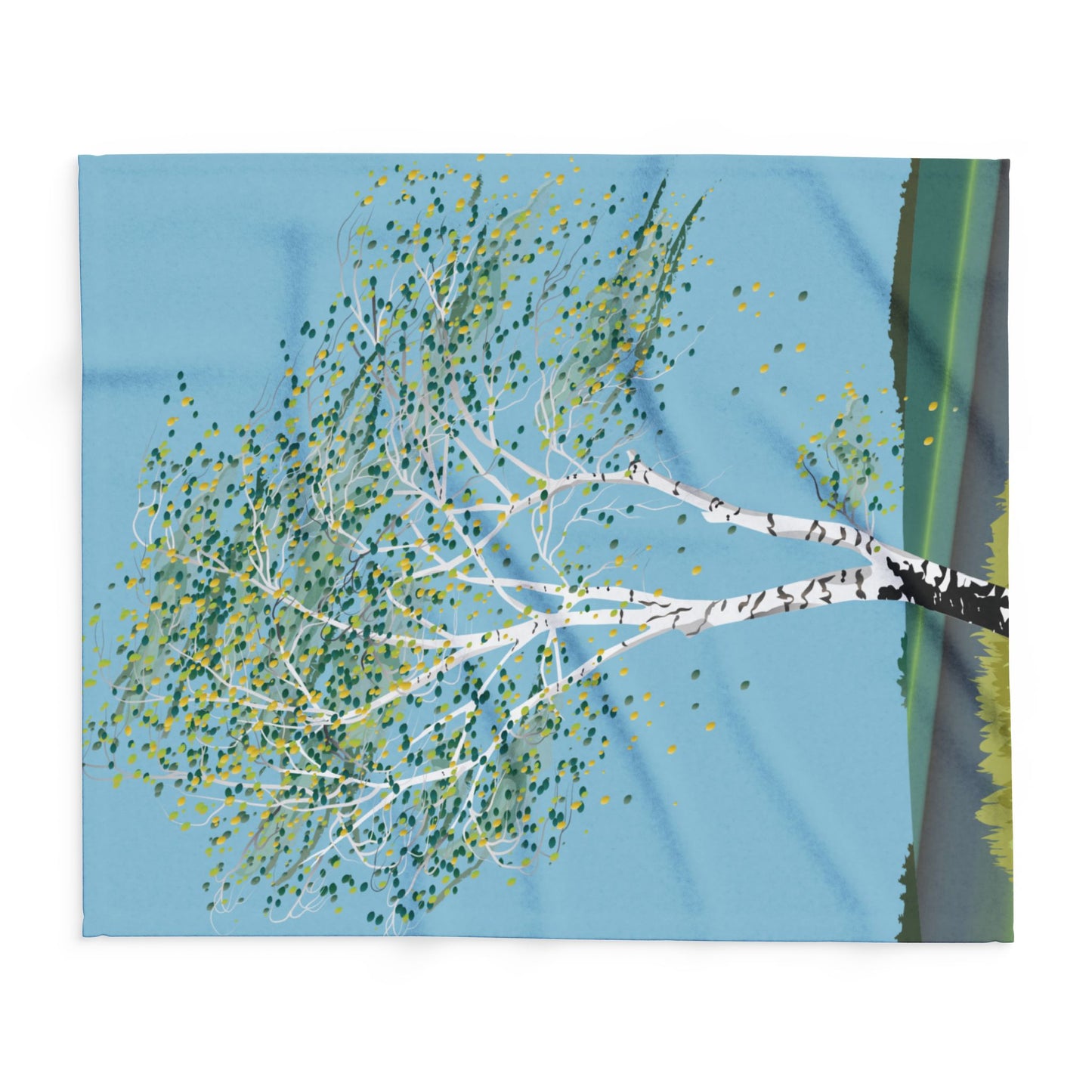 Birch Tree Fleece Blanket | Wrap Yourself in Nature | Cozy Yet Stylish