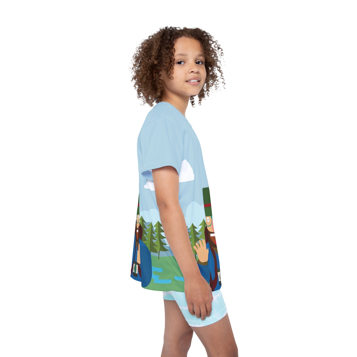 “Festive Explorer” Kids Sports Jersey | Active Holiday Fun
